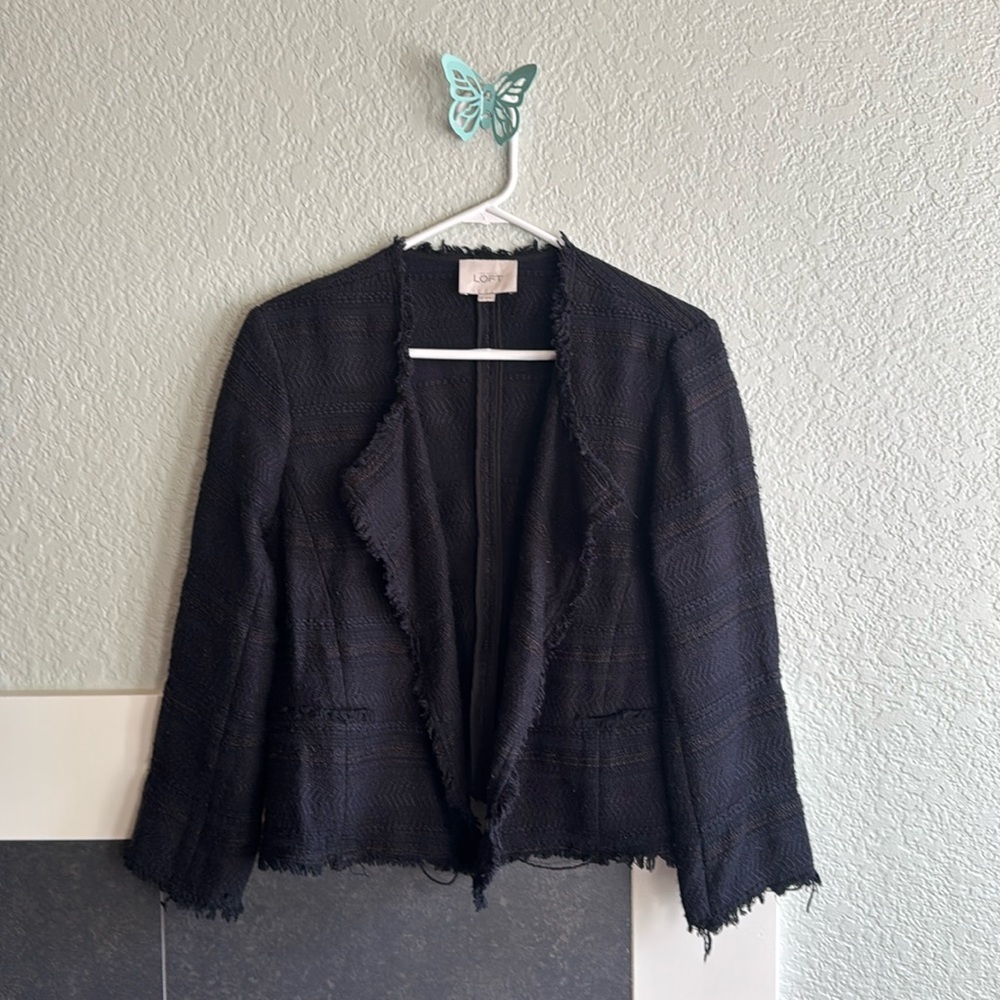 Black tweed blazer